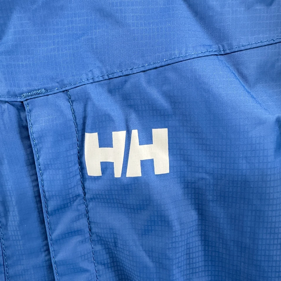 Chaqueta Helly Hansen Para Hombre Grande L Azul Cremallera Completa Embalable Impermeable Chaqueta de Lluvia Foto 3 de 4