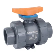 HAYWARD TBH1200ASTE0000 FLOW CONTROL Manual Two-Way Ball Valve: 2 in, PVC