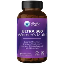 "Women's Multivitamin with Collagen, Iron & Vitamins A-E for Energy & Immunity"
