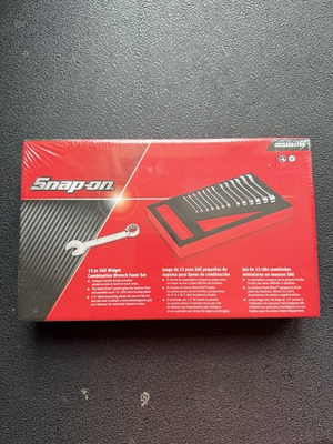 #ad SNAP ON TOOLS USA OXISAE01FBR SAE Stubby Combo Wrench Foam Set NEW $430.00
