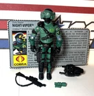 GI Joe Cobra Night Viper 1989 v1 *100% COMPLETE w/Card, Excellent!* Vintage ARAH