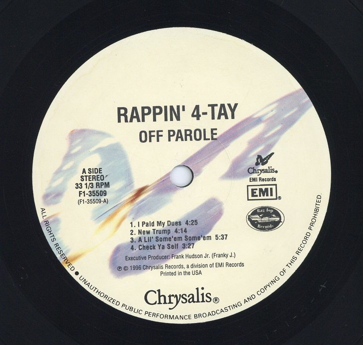 Rappin' 4-Tay - Off Parole '96 2xLP US ORG!VG+/EX- W/S | eBay