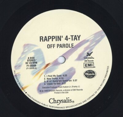 Rappin' 4-Tay - Off Parole '96 2xLP US ORG!VG+/EX- W/S | eBay
