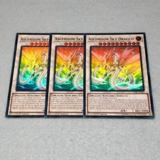 Yugioh Ascension Sky Dragon LEHD 1st Ed Ultra Rare 3 Card Set NM