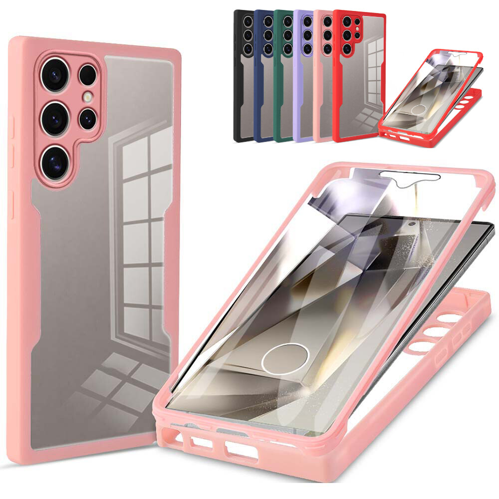 360° Rundum-Schutzhülle Aus TPU & PC – Transparent, Ultra-dünn Für Viele Smartphones (iPhone, Samsung, Huawei, Xiaomi...)