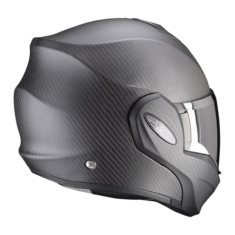 Motorrad Scorpion EXO-TECH EVO Carbon Klapphelm (schwarzmatt/carbon) Gr: L (59) - Bild 3 von 4