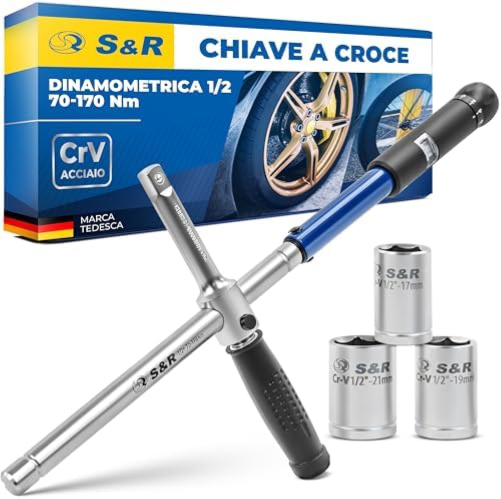 S&R Chiave Dinamometrica 1/4. Set Chiave Dinamomentrica Bici e Moto (5-25Nm) 27,