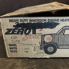 NOS Zerostart 8600694 Oil Pan Heater Cummins 855 CID w/ side Plate NO Cord!