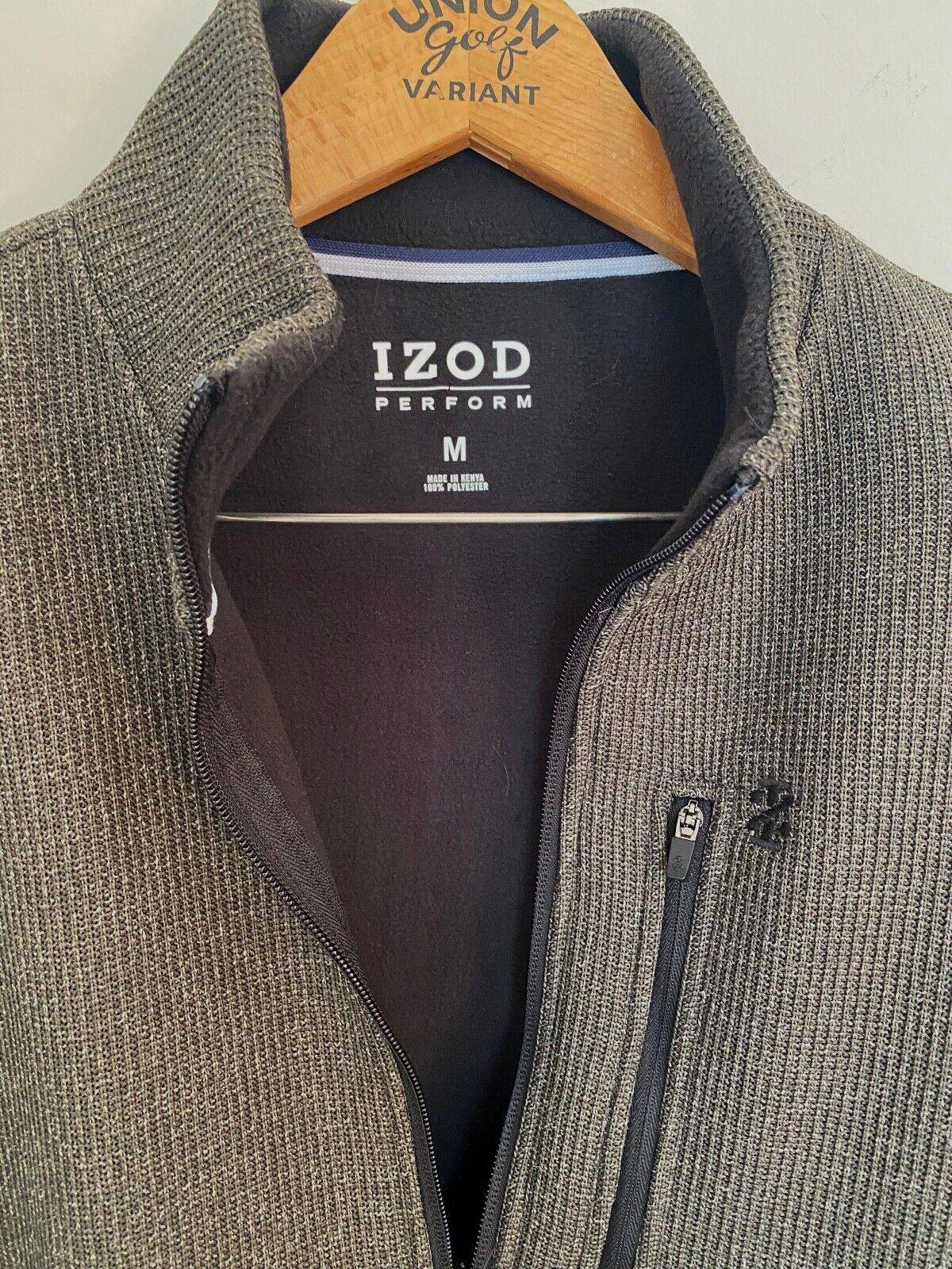 IZOD Performance Softshell Jacket Mens Medium Bla… - image 2