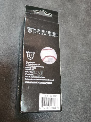 MLB Baseball Tampa Bay Rays Nutcracker w/ Sword Christmas Ornament 4" New Sealed - Picture 3 of 10