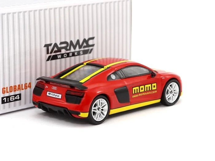 AUDI R8 V10 PLUS momo modellino auto pressofuso super rara collezione asfalto - Immagine 3 di 4