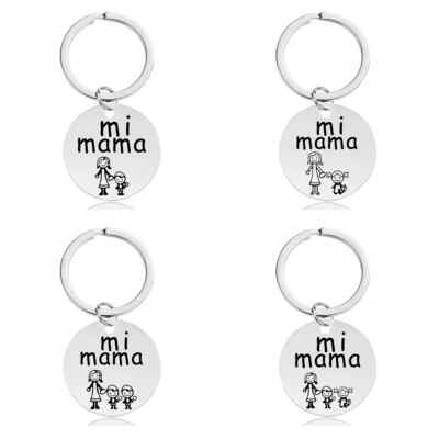 Mimama Son Daughter Bantu Love Best Key Chain Stainless Keyring