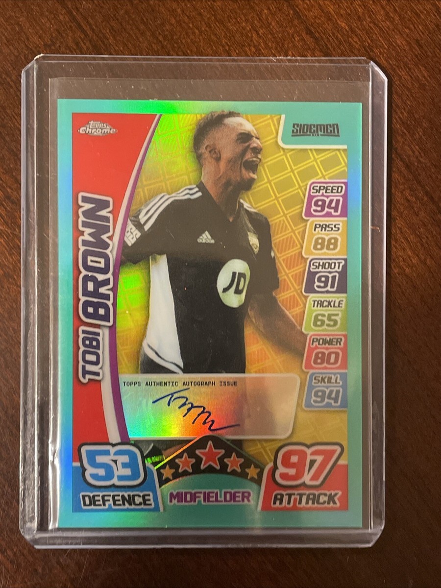 2023 Topps Chrome Sidemen Tobi Brown TBJZL Match Attax 069/250 On