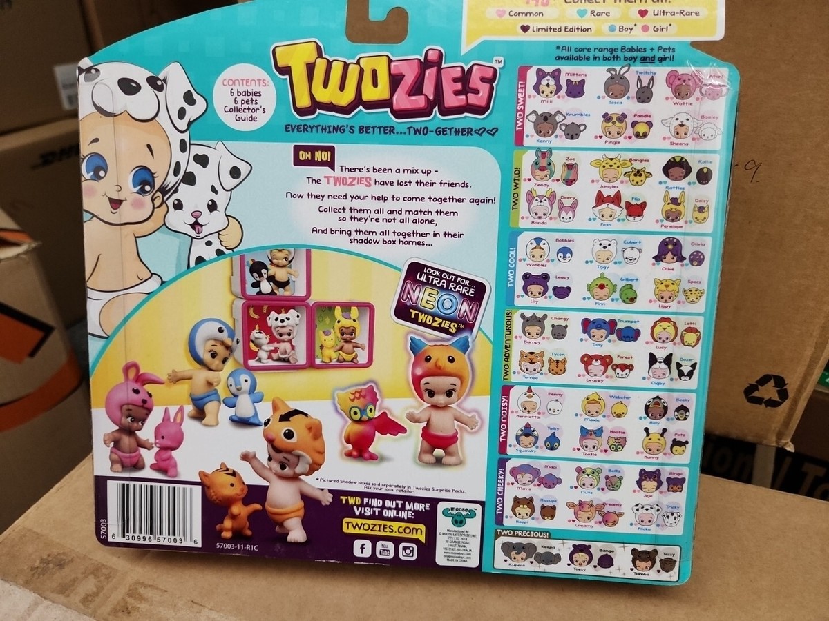 New Twozies Season 1 Two-Gether Pack Set of 12 (6 Babies + 6 Pets