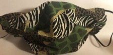 Handmade Face Mask - Reversible NWOT - Animal Print