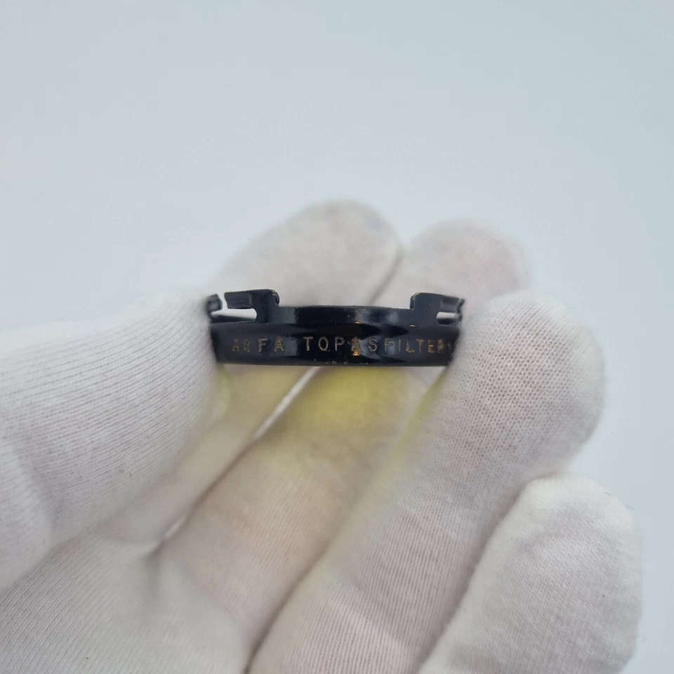 Agfa Topas Filter 1 32 mm yellow push-on filter vintage genuine #076 - Image 2 of 3