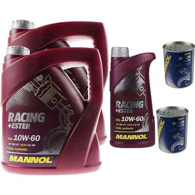9L Motoröl MANNOL Racing+Ester 10W-60 2x MANNOL Motor Doctor ADDITIV