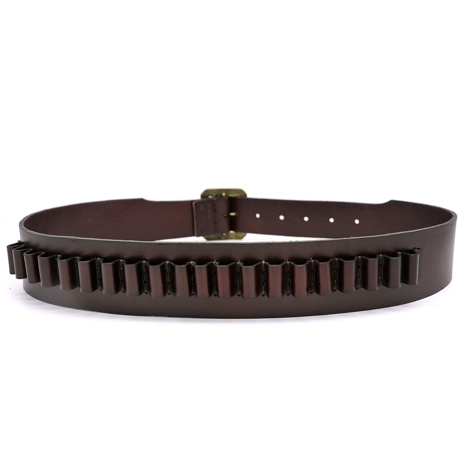 Tourbon 9mm/.38,357 Ammo Bandolier Rifle Cartridges Belt Ammo Carrier in Leather