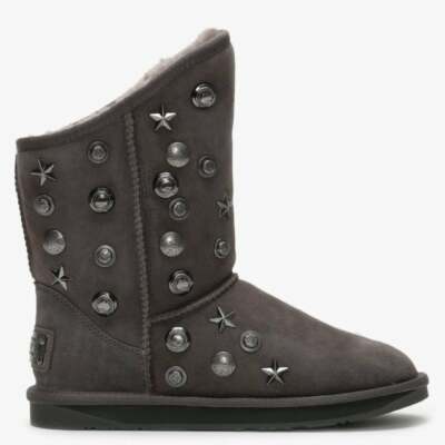 NWT Australia Luxe Collective sz 5 6 Grey Studded Angel Cosy 