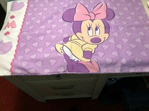Vintage Minnie Mouse Disney Pillow Case Disney Mainly Purple
