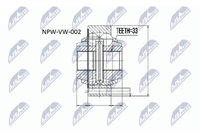 NTY NPW-VW-002 Gelenksatz, Antriebswelle FüR Audi,Seat,Skoda,Vw