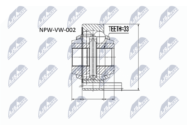 NTY NPW-VW-002 Gelenksatz, Antriebswelle FüR Audi,Seat,Skoda,Vw-image