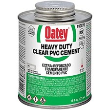 Oatey 30876 Heavy Duty Clear PVC Cement, 16 oz