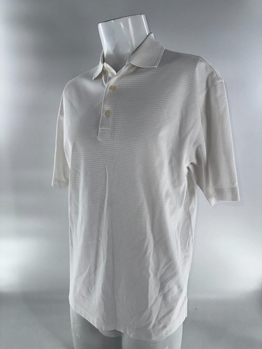 Ping Golf Polo Shirt Men S White Cotton Polyester Short Sleeve Peru YGI J4-36 - Picture 4 of 13