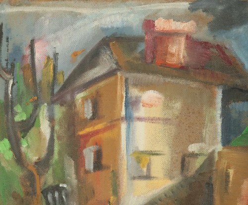 Vintage realist oil painting landscape - Imagen 7 de 12
