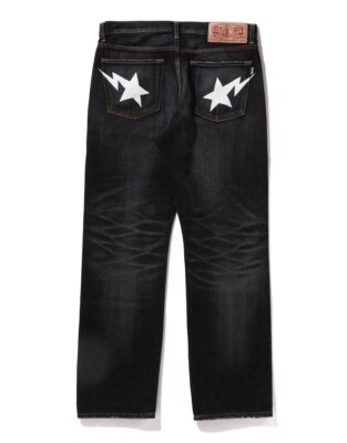 A BATHING APE Men's STA REGULAR FIT DENIM PANTS 1L30150003 b A BATHING APE Men's STA REGULAR FIT DENIM PANTS 1L30150003 b