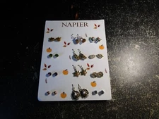 NWT Napier Earrings 12 Days of Fall Autumn 12 Pc Pierced Earring Gift Set