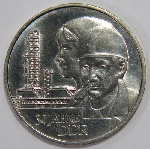 GERMANY 1979 A 20 DEUTSCHE MARK 30 YEARS OF DDR WORLD COIN🌈⭐🌈