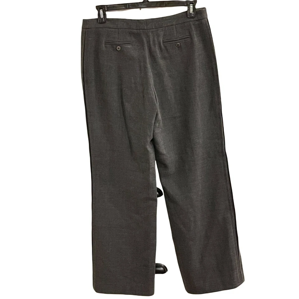 Pantalones de vestir Armani Collezioni traje pantalón recto lana cremallera bolsillos pliegue lateral M Foto 4 de 4