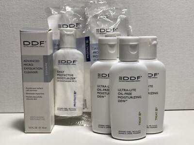 DDF Doctors Dermatological Formula Moisturizer Cream Ultra Lite Deluxe Lot x 8