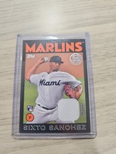 2021 Topps - 1986 Topps Baseball Relics Series 2 Black #86BR-SS Sixto Sanchez