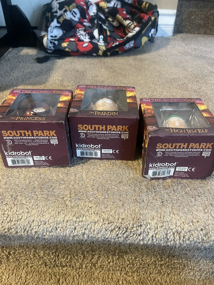 Kidrobot South Park The Stick of Truth Lot of 3 New Set Paladin Warrior *READ* - Image 2 of 4