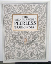 1915 Peerles Sales Brochure All Purpose Four &amp; Six Models Original Rare