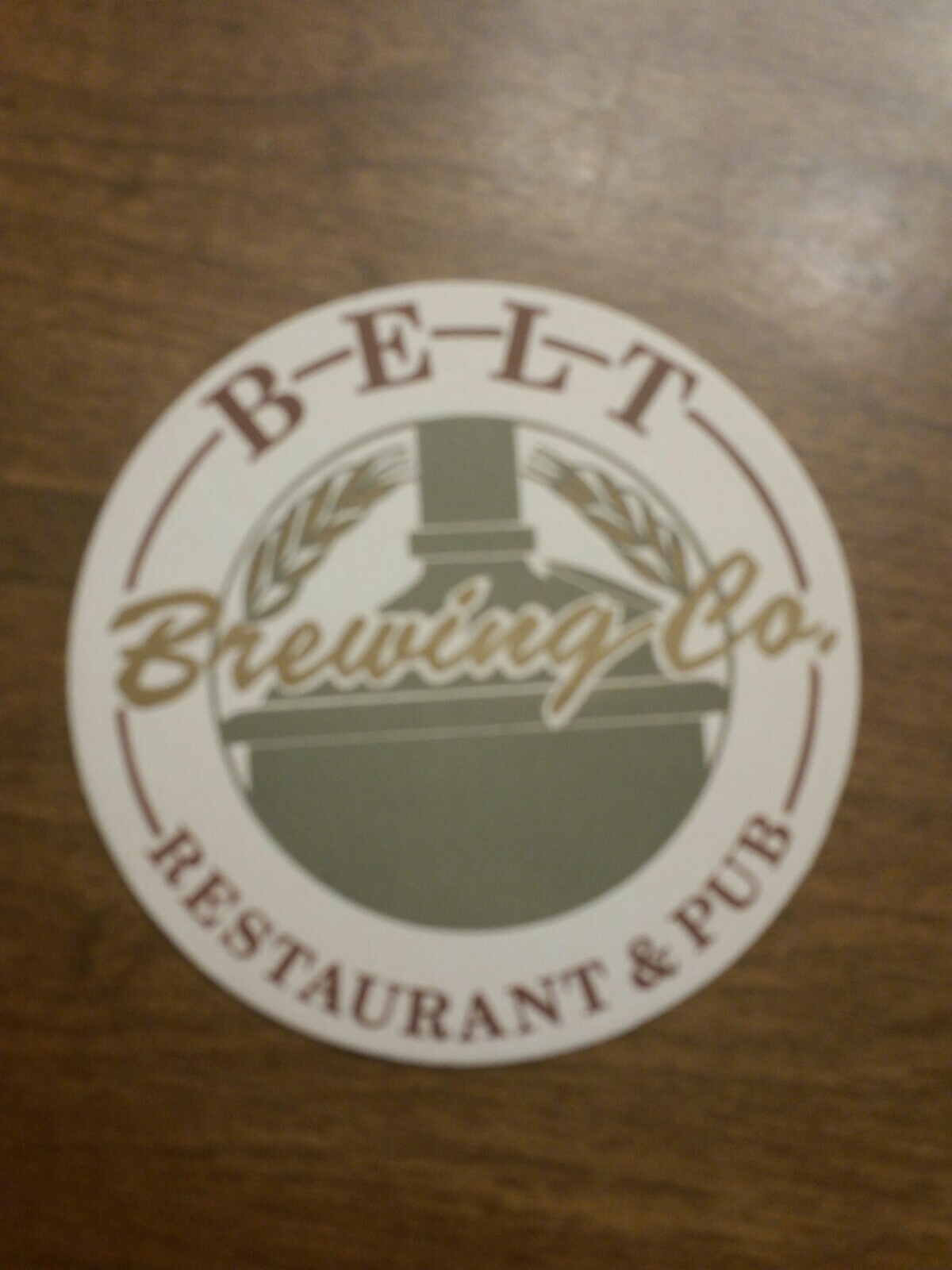 Beer Coaster BELT Brewing Co Restaurant & Pub Saint Joseph, MO ** 19972003 eBay
