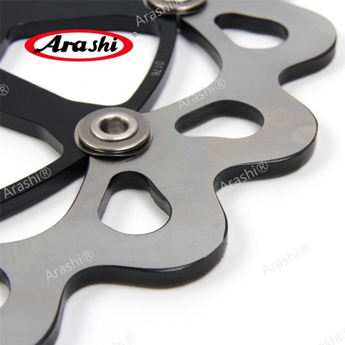 Rotor de disco de freno delantero trasero Fit Suzuki Hayabusa GSX1300R 1999-2007 + pernos azules - Imagen 7 de 15