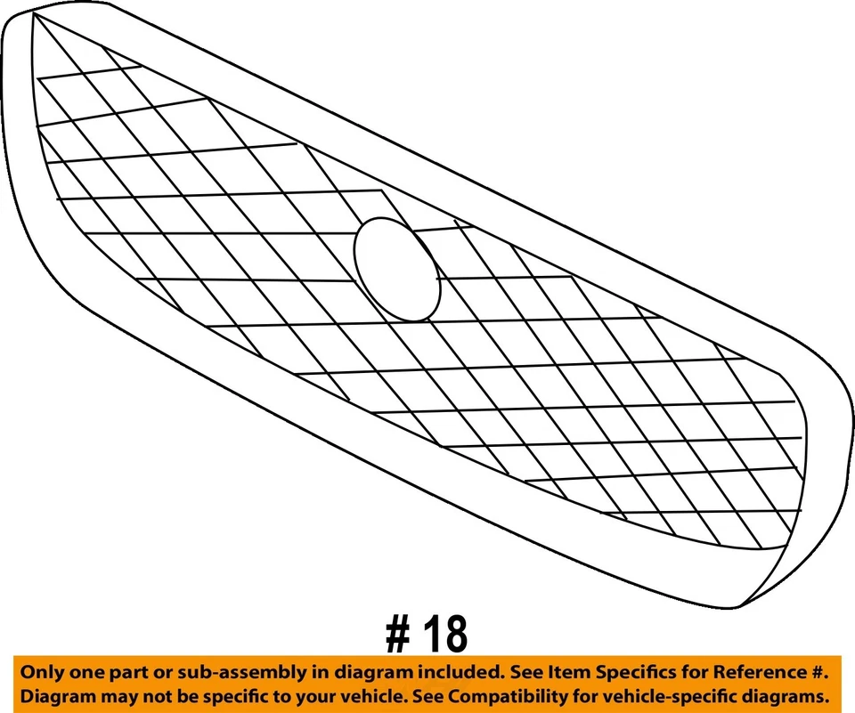 Used Upper Grille fits: 2017 Jaguar Xe upper Base Upper Grade A - Image 4 of 4