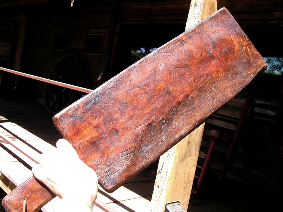 Large Primitive Wooden Paddle bread board Wall Hang 2825 - Image 4 of 4