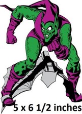2 Styles Green Goblin Decal Villain Peel  Stick Wall Sticker Marvel Comics Art