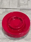 Royal Haegar Vintage Large Red Art Pottery Ashtray Mid century Modern 6.5"
