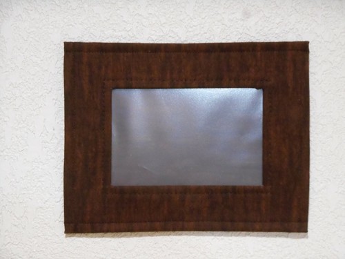 Designer Picture Frame Fabric Photo Frame Brown Shades Frame fits 4x6" Photo - Picture 2 of 6