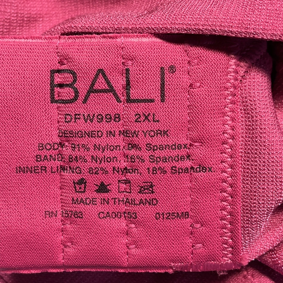 Bali Bra Womens XXL Mauve Wirefree Full Coverage Lightly Lined Seamless Comfort - Image 4 of 4