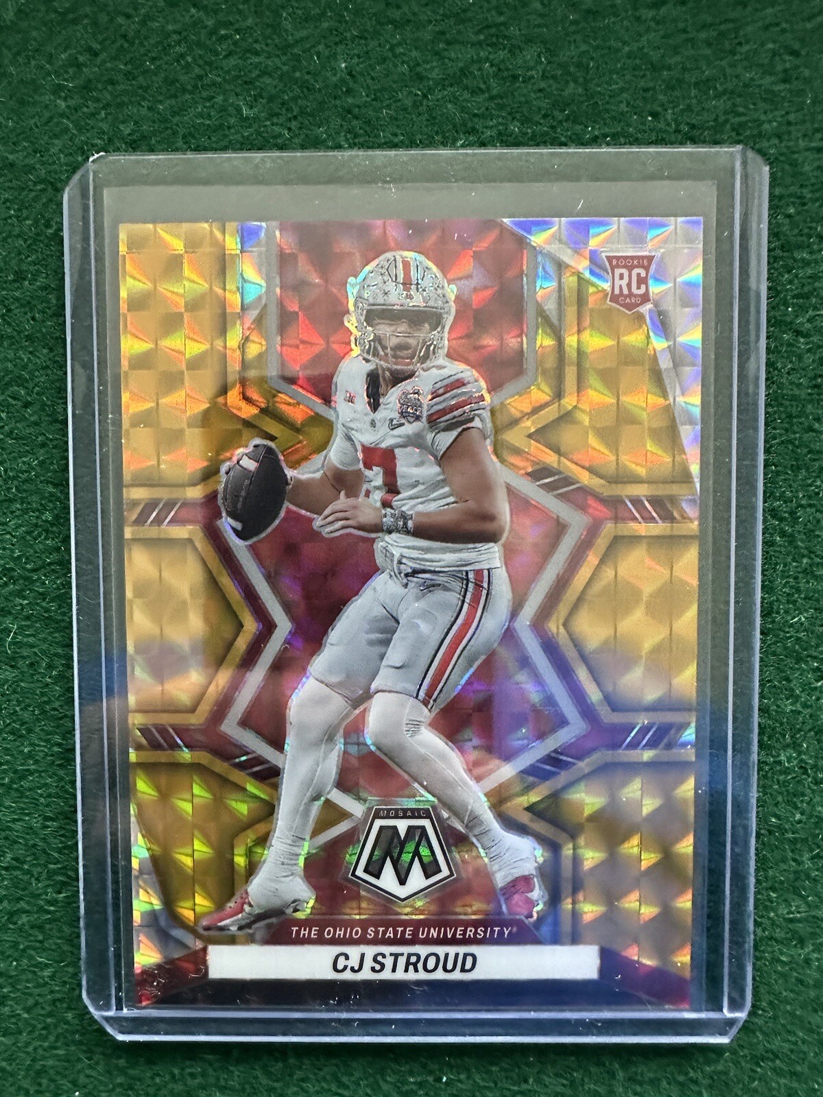 2023 Panini Mosaic Draft Picks CJ Stroud GOLD /10 Ohio State Houston Texans ROTY