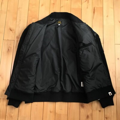 Glow in the dark BAPE MA-1 bomber jacket city camo Black A