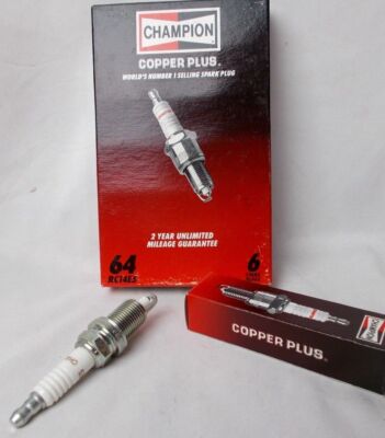 Champion Spark Plug Copper Plus Stock # 64 RC14E5 Box of 6 Plugs