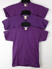 VINTAGE Russell Athletic Youth S 24-26 Purple T-Shirts - Lot of 3