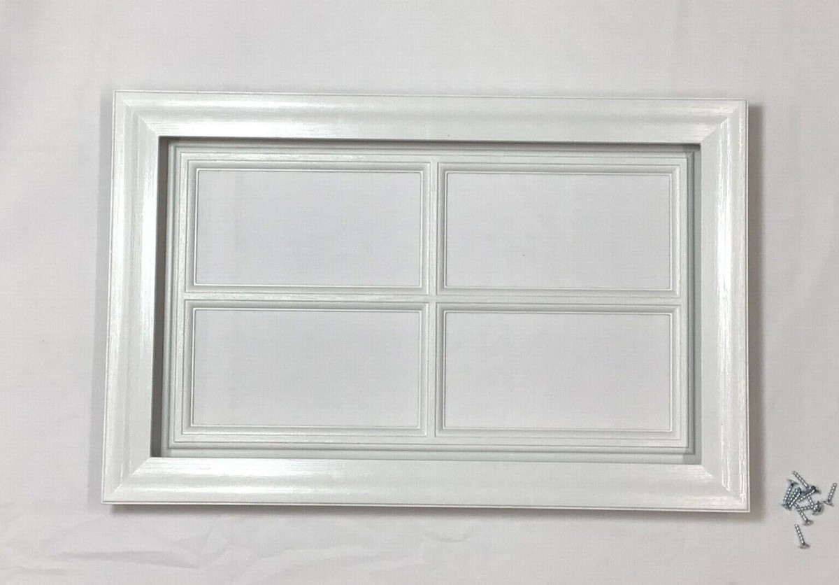 White Garage Door Window Kit By Clopay – Includes Glass, Frames, Inserts & Screws, Customizable Style